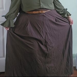 Full Length (5'7) Brown Skirt